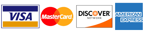 We accept these credit cards.