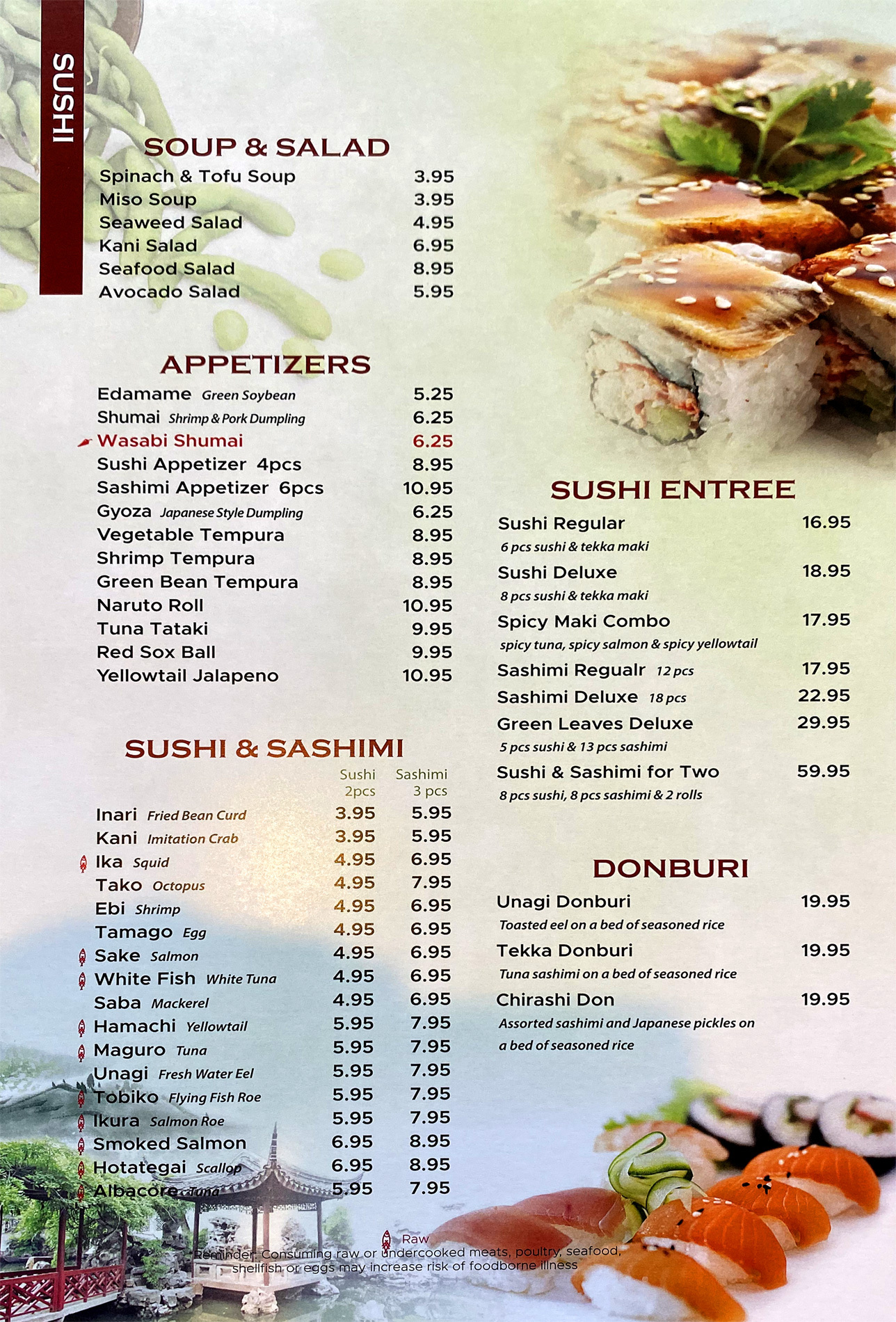 Sushi Bar – Green Leaves Chinese Restaurant, Japanese Restaurant and